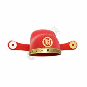 帽子模特3D元宝财神帽GIF高清图片