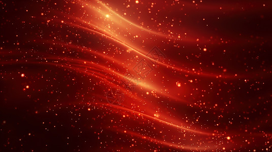 红色商务发光粒子PPT背景背景图片