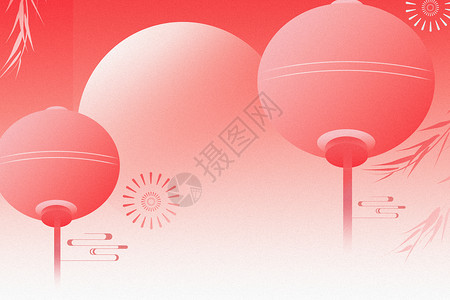 新年节日节日灯笼背景设计图片