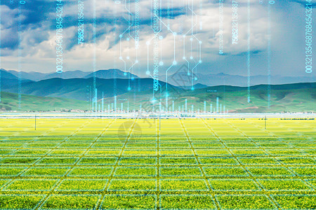 农业监测创意大气绿色科技农业设计图片