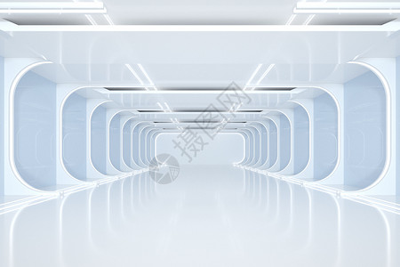 梅花隧道简约建筑空间设计图片