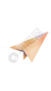 纸飞机飞机纸飞机渐变风插画