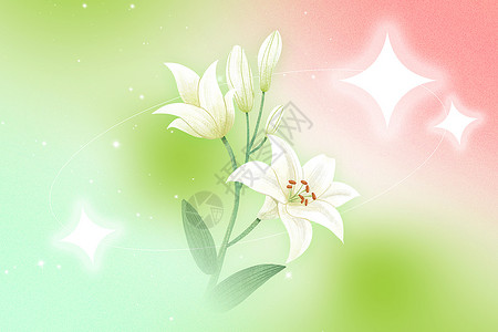 花朵主题素材弥散风春季赏花背景设计图片