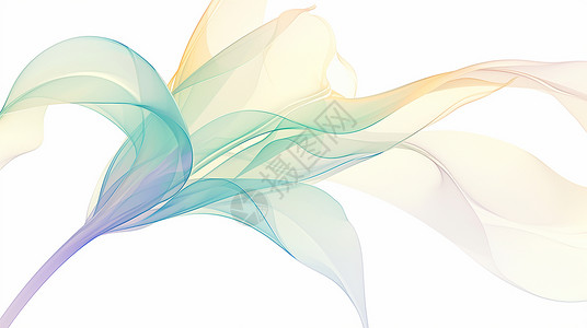 透明花瓣梦幻飘逸的花朵背景图片