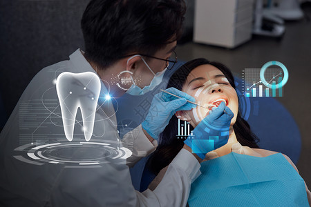 科技创意牙科医疗图片