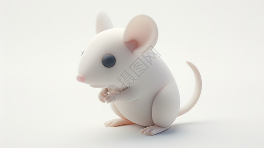一只小老鼠3D图标高清图片