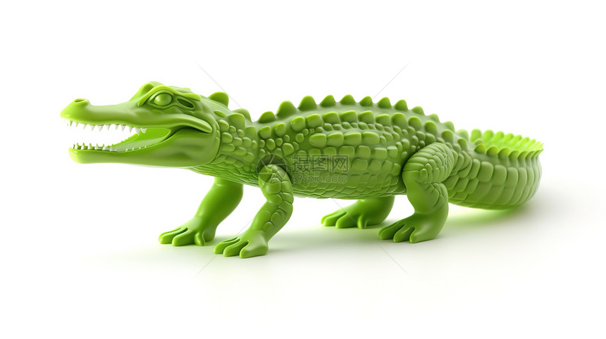 立体鳄鱼3D图标图片