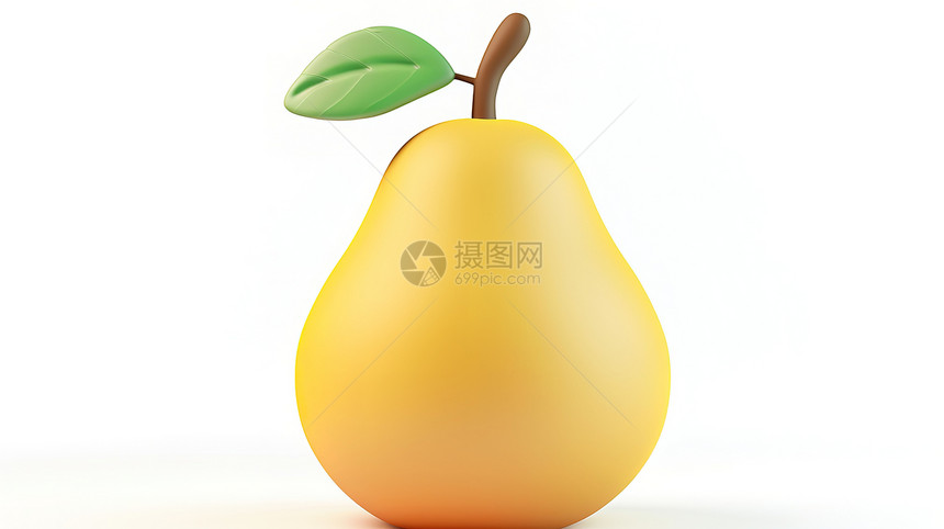 梨子水果3D图标图片