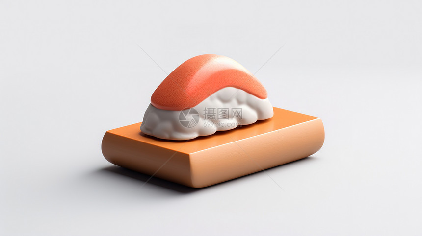 日式料理寿司立体3D图标图片