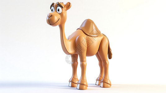 骆驼图标可爱的骆驼立体3D图标插画