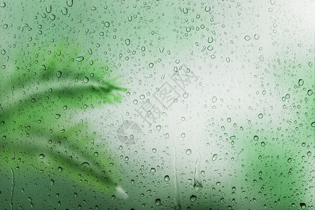 窗外雨景创意水滴背景设计图片