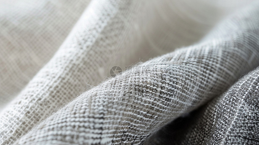 棉麻布料原材料轻薄浅灰色颜色图片