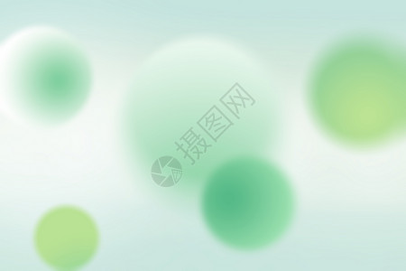 弥散风小贴纸绿色清新球体渐变背景设计图片