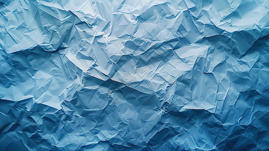 纯蓝色纸素材蓝色纸张折痕纹理插画