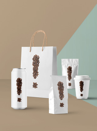 咖啡袋食品包装样机模板