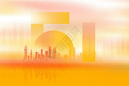 五一国际劳动节弥散玻璃风51劳动节背景设计图片