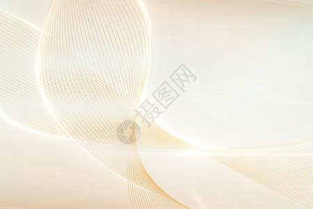 金色光效素材金色简约大气几何曲线背景设计图片