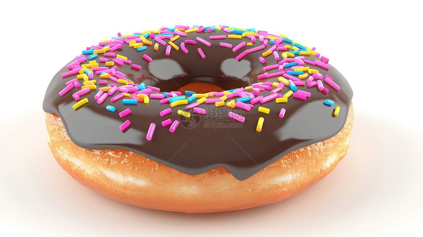 甜甜圈3D图片