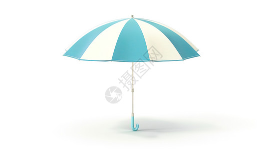 沙滩伞遮阳伞图标插画