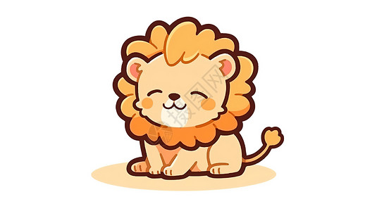 小狮子图标插画