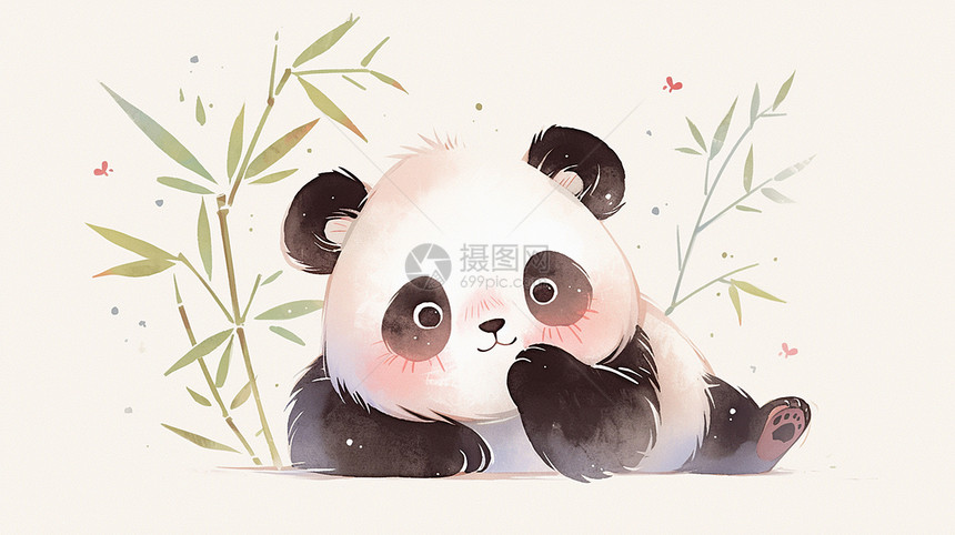 大熊猫与竹子图片
