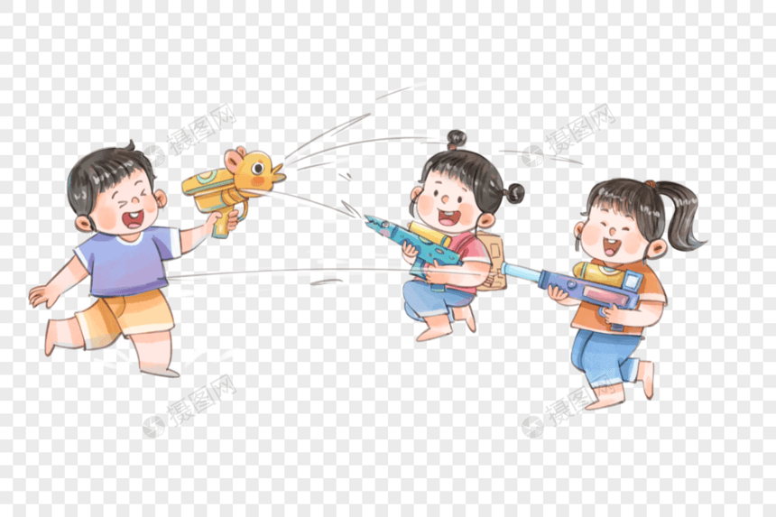 儿童水枪游戏图片