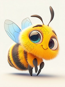 小蜜蜂图片可爱3D插画