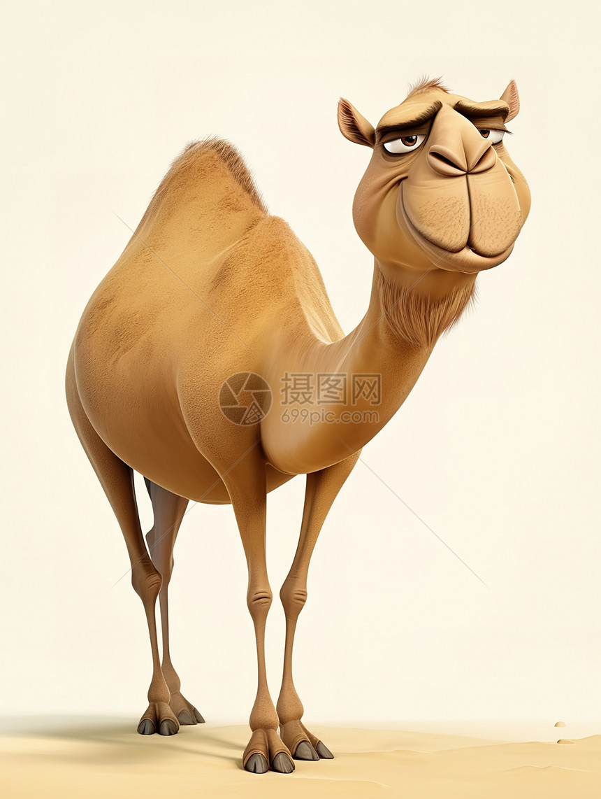 骆驼3D图标图片