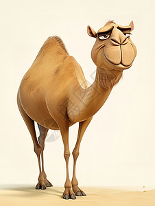 骆驼图标骆驼3D图标插画