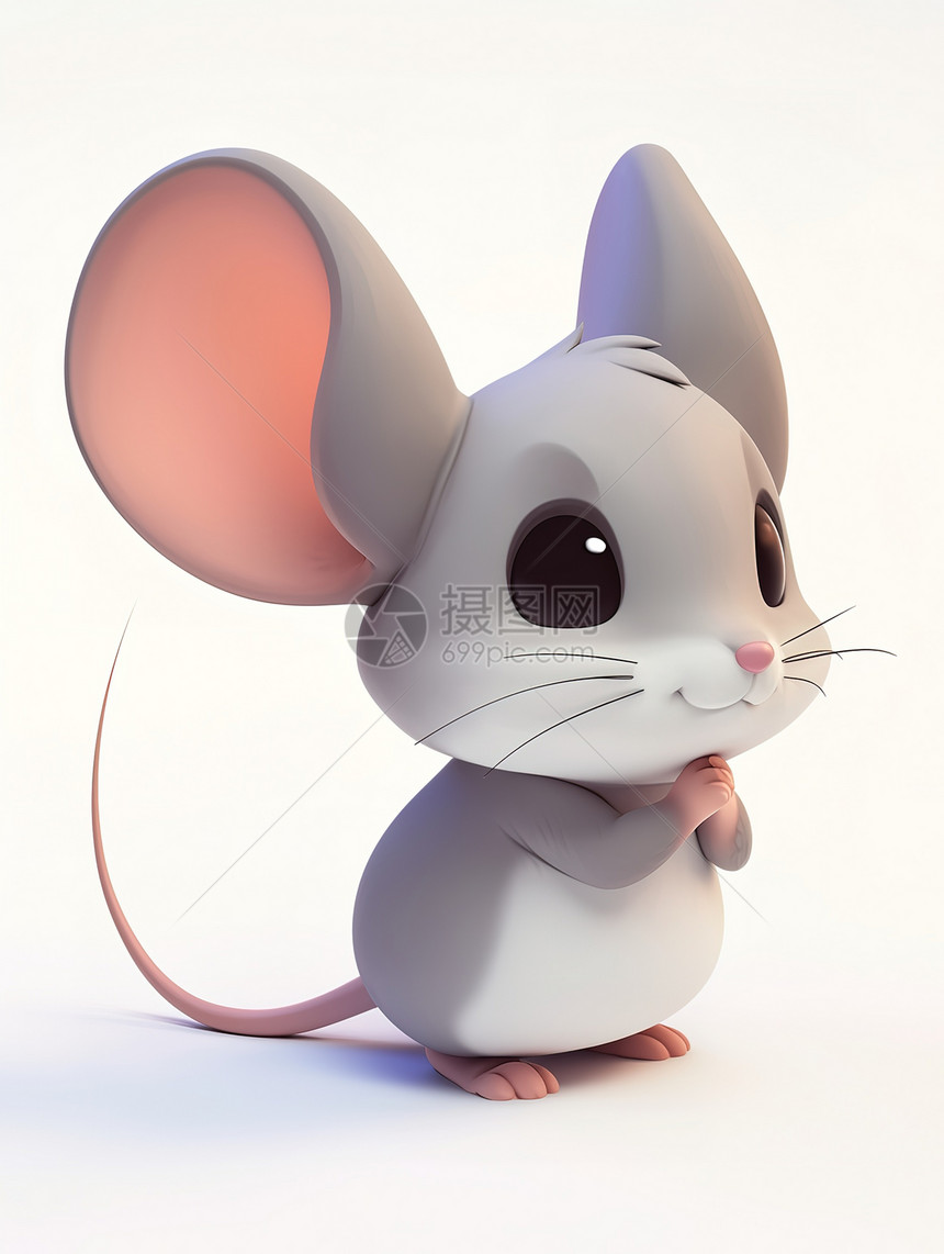 可爱的小老鼠3D图片