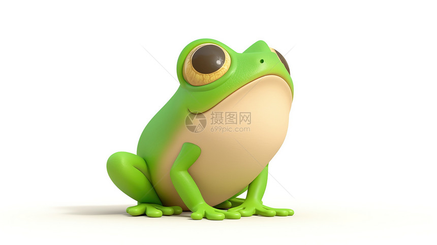 可爱青蛙3D图片