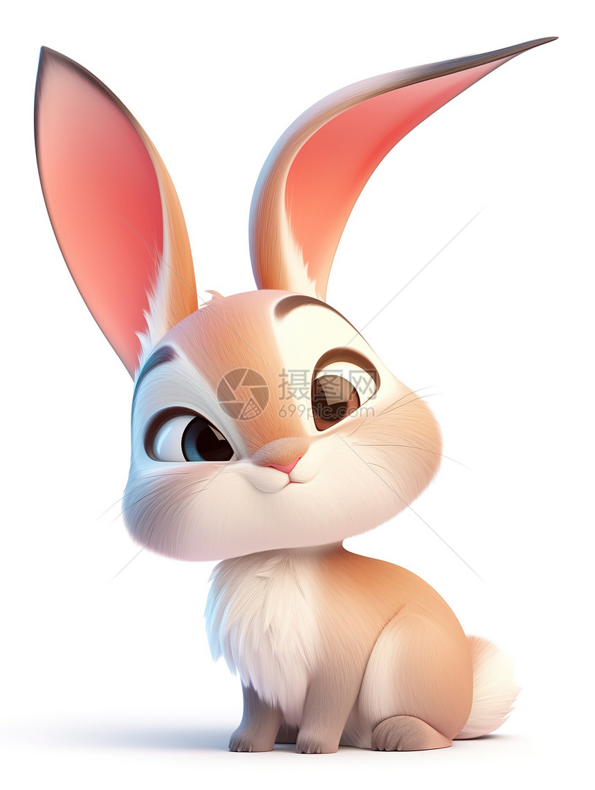 3D兔子图片