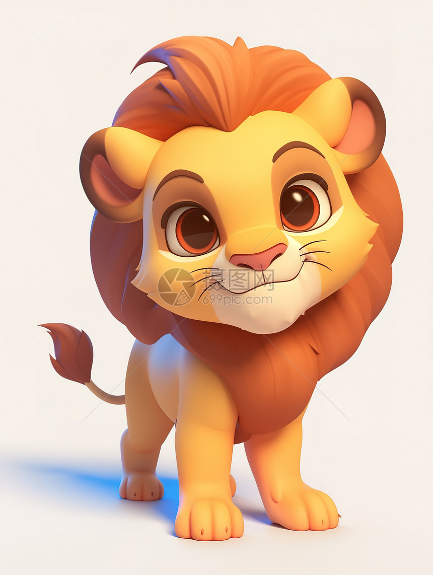 可爱3D狮子图片