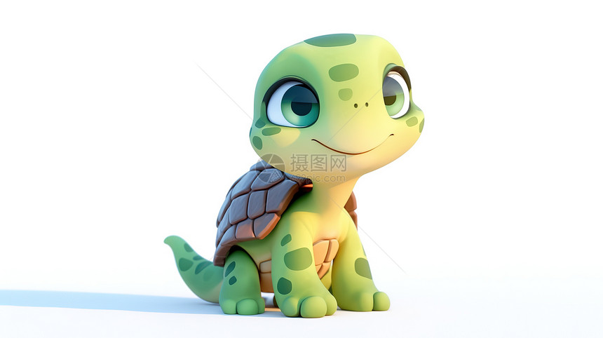 可爱的海龟3D图片
