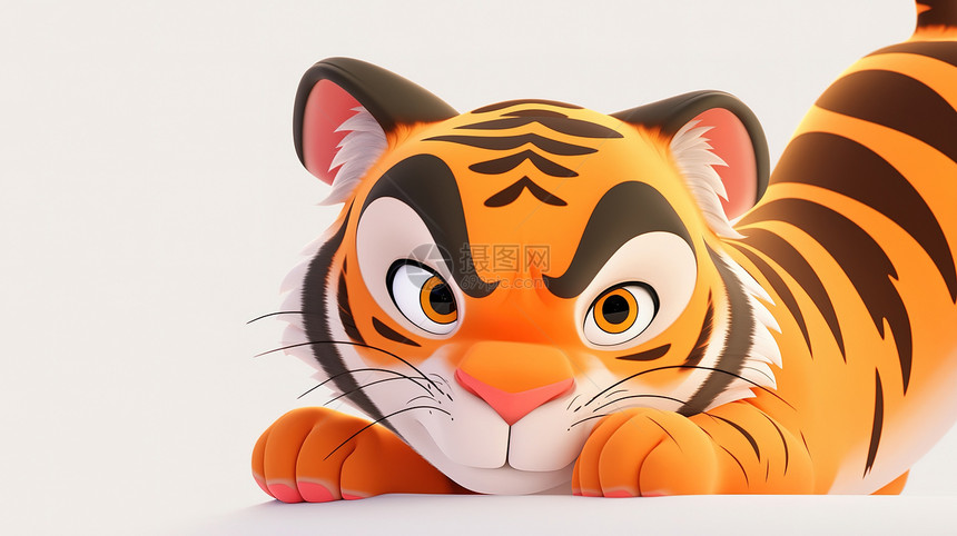 可爱的小老虎3D图片
