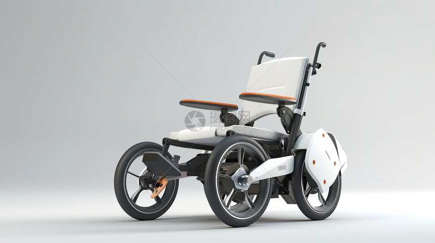 轮椅3D图片