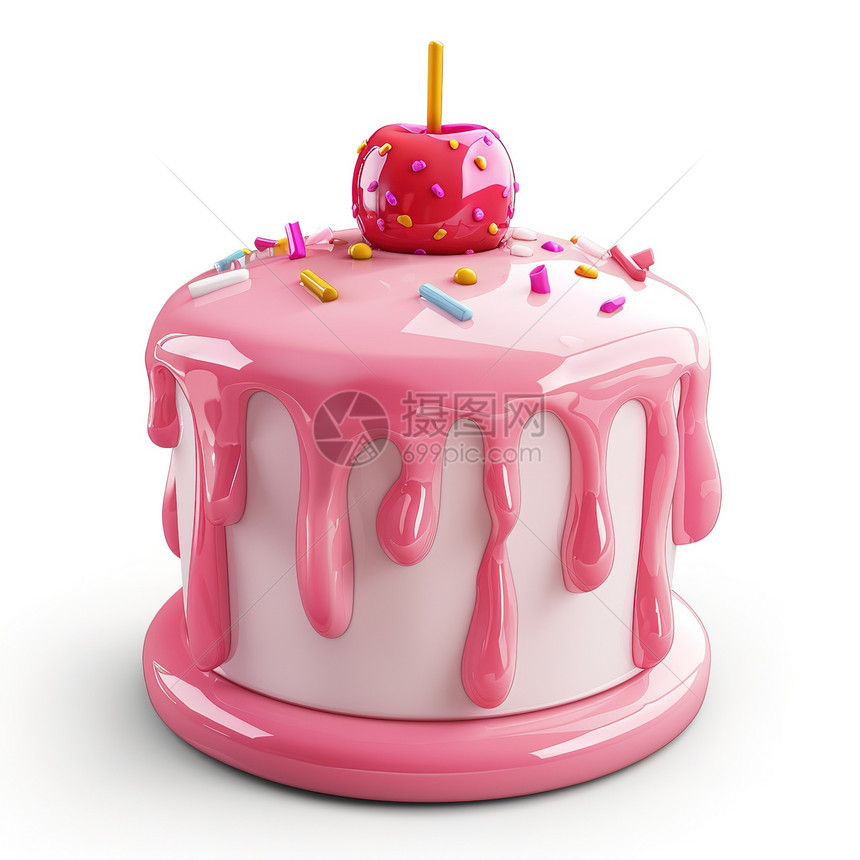 蛋糕3D图标图片