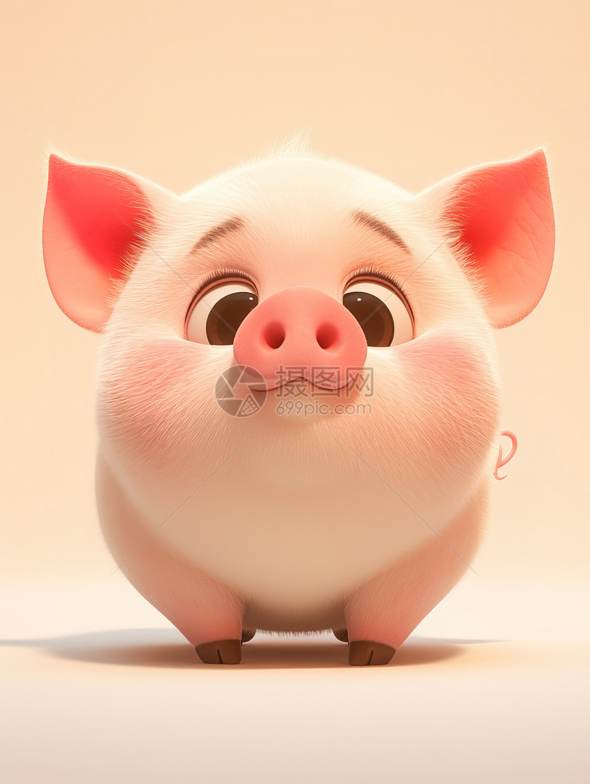 可爱小猪动物图片