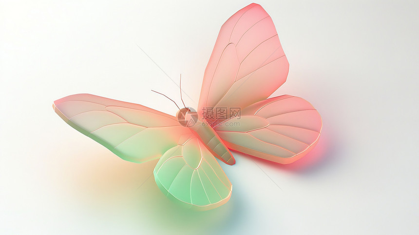 蝴蝶3D图标图片