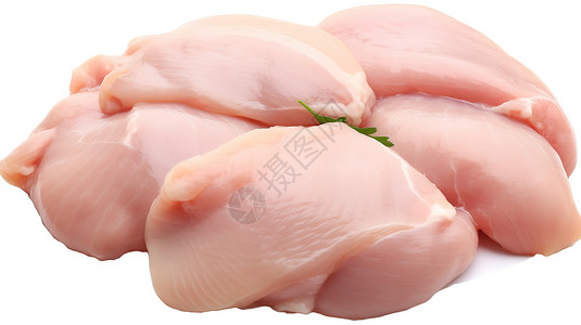 鲜肉小馄饨鸡胸肉鸡肉插画