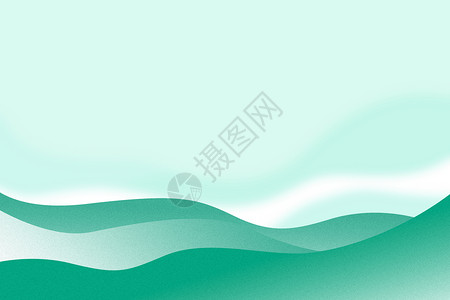 阴天山脉绿色创意山脉叠加清新绿色流体背景设计图片