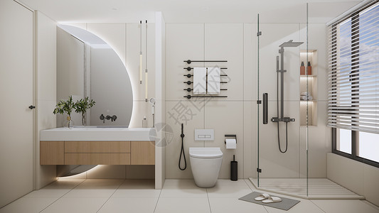 卫生间素材现代简约卫生间设计图片
