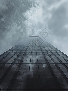 阴天中的城市高楼灰色图片