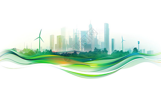 绿色能源城市环保图片