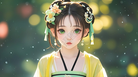 古风美少女插画图片