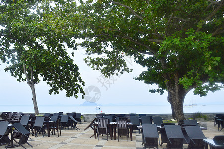 沙滩酒店背景图片