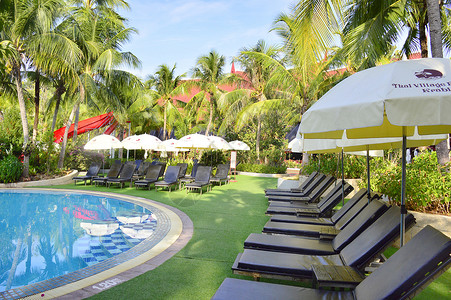 泰国酒店沙滩别墅酒店高清图片