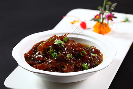 富贵海蜇头菜品菜牌素材高清图片