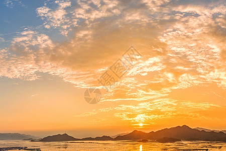 朝阳海岸日出背景