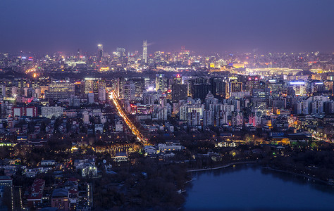 梦幻夜幕下的京城夜幕下的京城背景